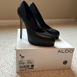 Aldo “Ledec” black platform stiletto heels
